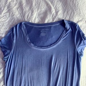 american eagle dark blue short sleeve tee